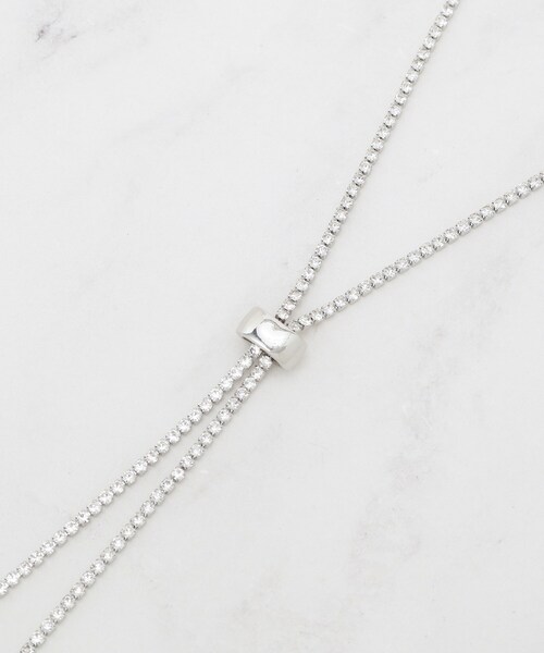 SHOO・LA・RUE(シューラルー)の「【2WAY】上品に輝く ダイヤレーンネックレス(ネックレス・レディース・ピンクゴールド/シルバー/ゴールド・00)」の5枚目の写真