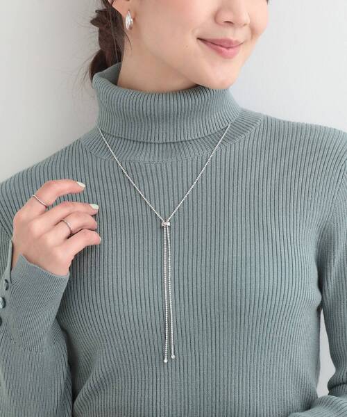 SHOO・LA・RUE(シューラルー)の「【2WAY】上品に輝く ダイヤレーンネックレス(ネックレス・レディース・ピンクゴールド/シルバー/ゴールド・00)」の4枚目の写真