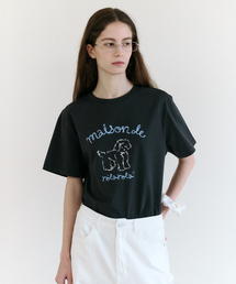ROLAROLA | MAISON ROLA PUPPY FRIENDS T-SHIRT CHARCOAL(Tシャツ/カットソー)