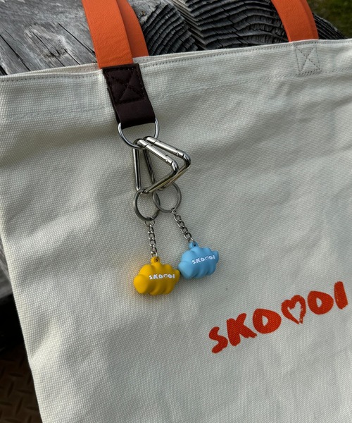skoool（スクール）の「ロゴプリント キャンバストートバッグ／配色ハンドルデザイン × コットン素材（トートバッグ・メンズ・アイボリー・FREE）」の10枚目の写真