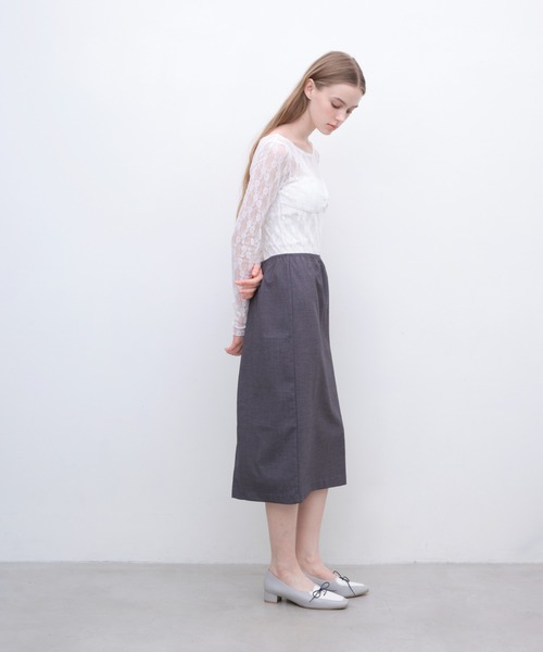 Launa lea（ラウナレア）の「バイカラーレースアップパンプス(0616)（パンプス・レディース・ブラック/ライトベージュ/ブルーグレー・22.0cm/22.5cm/23.0cm/23.5cm/24.0cm/24.5cm/25.0cm）」の14枚目の写真