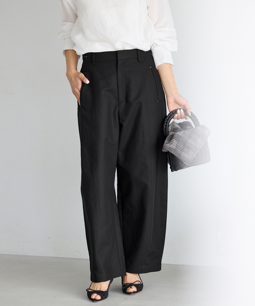 IENA（イエナ）の「ダブルクロスバレルパンツ（その他パンツ・レディース・ブラック/ベージュ・34/36/38/40）」の10枚目の写真