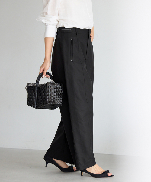 IENA（イエナ）の「ダブルクロスバレルパンツ（その他パンツ・レディース・ブラック/ベージュ・34/36/38/40）」の14枚目の写真