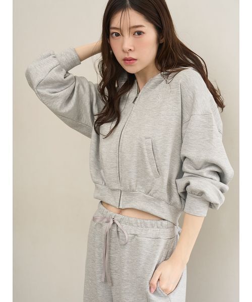 SNIDEL HOME(スナイデルホーム)の「ボンディングスウェットパンツ(ルームウェア/パジャマ・レディース・モカ/ピンク/グレー/アイボリー・F)」の13枚目の写真