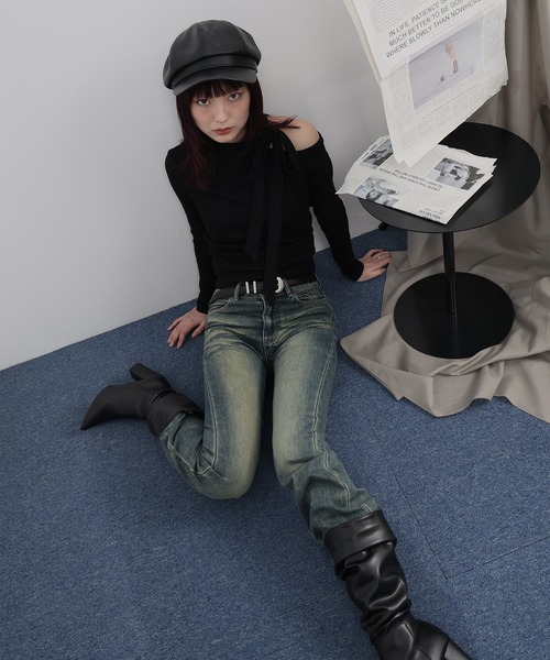 Ulysses(ユリシス)の「ワンショルダーリボンカットソー(Tシャツ/カットソー・レディース・ホワイト/ブラック/グレー・M/S)」の22枚目の写真