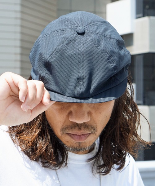 CALEE(キャリー)の「CALEE/キャリー DOTAIR MULTI FUNCTION CASQUETTE リフレクターロゴ キャスケット 2026年 夏 夏服(キャスケット・メンズ・ブラック・M/L)」の4枚目の写真