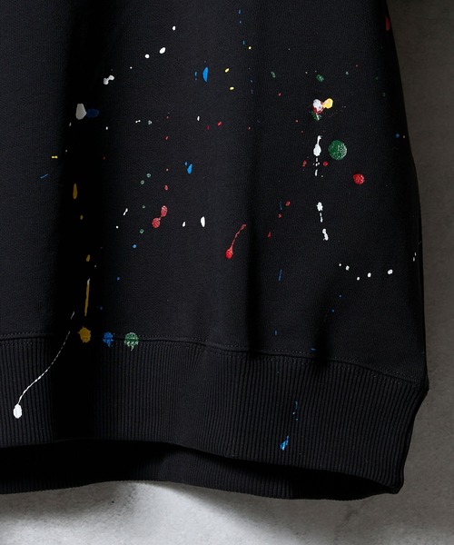 NUMBER (N)INE（ナンバーナイン）の「HAND PAINTED FIRM COTTON RAGLAN SHORT SLEEVE POCKET SWEATSHIRT / ハンドペイント ファーム コットン ラグラン ショートスリーブ ポケット クルーネック スウェット（スウェット・メンズ・グレー系その他2/ブラック/ブラック系2/グレー・M/L/XL）」の9枚目の写真