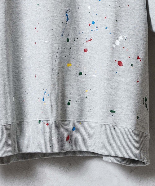 NUMBER (N)INE（ナンバーナイン）の「HAND PAINTED FIRM COTTON RAGLAN SHORT SLEEVE POCKET SWEATSHIRT / ハンドペイント ファーム コットン ラグラン ショートスリーブ ポケット クルーネック スウェット（スウェット・メンズ・グレー系その他2/ブラック/ブラック系2/グレー・M/L/XL）」の15枚目の写真