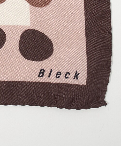 green label relaxing(グリーンレーベルリラクシング)の「<Bleck>ドット ポケットチーフ(ポケットチーフ・メンズ・ネイビー/ダークブラウン・FREE)」の5枚目の写真