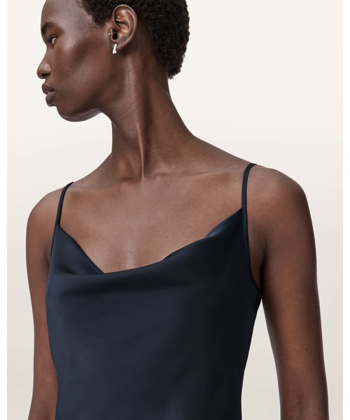 ALLSAINTS（オールセインツ）の「HADLEY DRESS | HADLEY ドレス・ワンピース（ワンピース・レディース・ブルー系その他・4/6/10）」の2枚目の写真