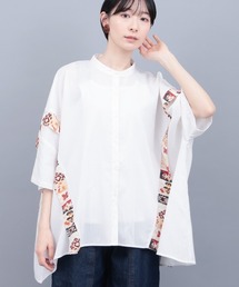 チチカカ（チチカカ）の「柄ライン切替シャツ（シャツ/ブラウス）」