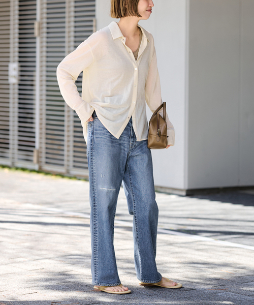 FRAMeWORK(フレームワーク)の「≪追加≫NEWデニムストレートパンツ(デニムパンツ・レディース・ブルー系その他・34/36/38/40)」の16枚目の写真