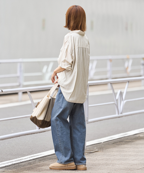 FRAMeWORK(フレームワーク)の「≪追加≫NEWデニムストレートパンツ(デニムパンツ・レディース・ブルー系その他・34/36/38/40)」の3枚目の写真