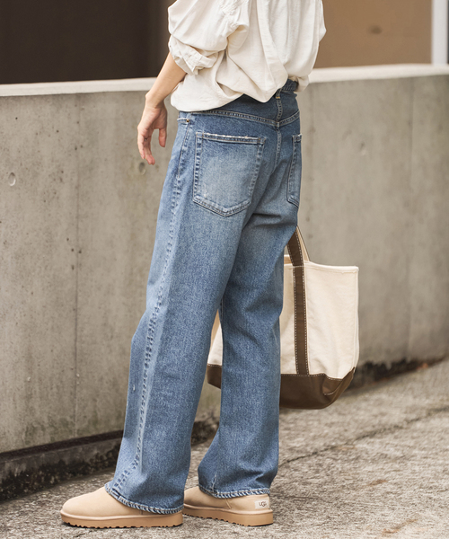 FRAMeWORK(フレームワーク)の「≪追加≫NEWデニムストレートパンツ(デニムパンツ・レディース・ブルー系その他・34/36/38/40)」の7枚目の写真