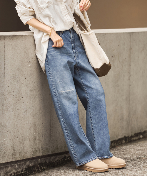 FRAMeWORK(フレームワーク)の「≪追加≫NEWデニムストレートパンツ(デニムパンツ・レディース・ブルー系その他・34/36/38/40)」の8枚目の写真