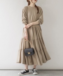 M-5L ティアードロングワンピース
