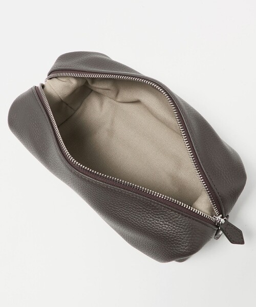 UNITED ARROWS（ユナイテッドアローズ）の「レザー スクエアクラッチバッグ（ポーチ）（クラッチバッグ・メンズ・ダークブラウン/ブラック/ネイビー・FREE）」の8枚目の写真