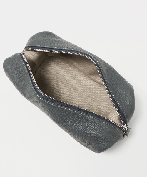 UNITED ARROWS（ユナイテッドアローズ）の「レザー スクエアクラッチバッグ（ポーチ）（クラッチバッグ・メンズ・ダークブラウン/ブラック/ネイビー・FREE）」の12枚目の写真