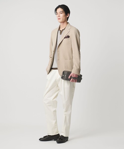 UNITED ARROWS（ユナイテッドアローズ）の「レザー スクエアクラッチバッグ（ポーチ）（クラッチバッグ・メンズ・ダークブラウン/ブラック/ネイビー・FREE）」の22枚目の写真