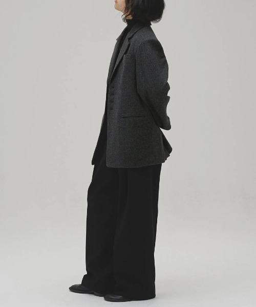 TODAYFUL(トゥデイフル)の「【TODAYFUL/トゥデイフル】Wool100% Over Jacket/ウール100%オーバージャケット(テーラードジャケット・レディース・チャコールグレー・36/38)」の13枚目の写真