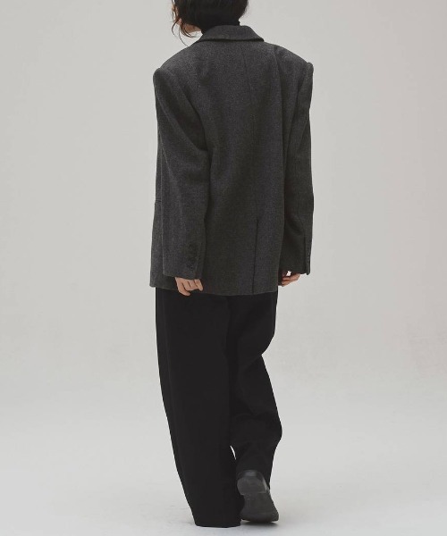 TODAYFUL(トゥデイフル)の「【TODAYFUL/トゥデイフル】Wool100% Over Jacket/ウール100%オーバージャケット(テーラードジャケット・レディース・チャコールグレー・36/38)」の12枚目の写真
