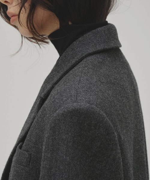 TODAYFUL(トゥデイフル)の「【TODAYFUL/トゥデイフル】Wool100% Over Jacket/ウール100%オーバージャケット(テーラードジャケット・レディース・チャコールグレー・36/38)」の11枚目の写真