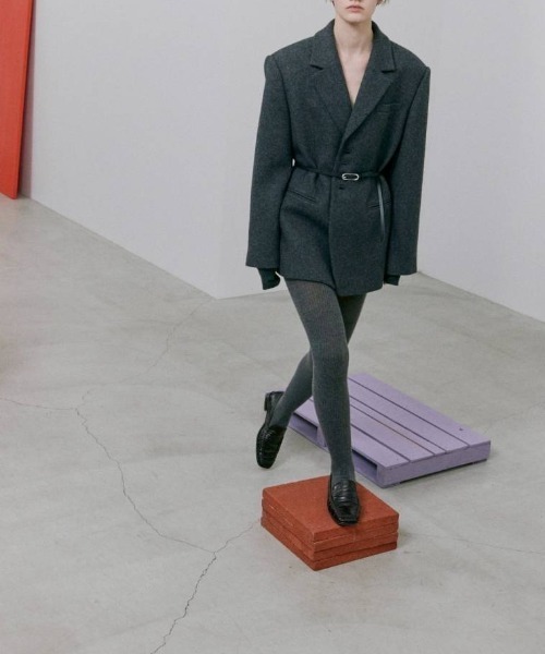 TODAYFUL(トゥデイフル)の「【TODAYFUL/トゥデイフル】Wool100% Over Jacket/ウール100%オーバージャケット(テーラードジャケット・レディース・チャコールグレー・36/38)」の3枚目の写真
