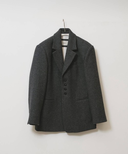TODAYFUL(トゥデイフル)の「【TODAYFUL/トゥデイフル】Wool100% Over Jacket/ウール100%オーバージャケット(テーラードジャケット・レディース・チャコールグレー・36/38)」の8枚目の写真