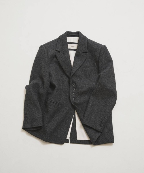 TODAYFUL(トゥデイフル)の「【TODAYFUL/トゥデイフル】Wool100% Over Jacket/ウール100%オーバージャケット(テーラードジャケット・レディース・チャコールグレー・36/38)」の7枚目の写真