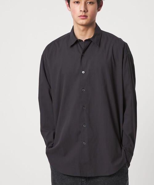 CITEN(シテン)の「<CITEN>コットンリネンオーバーシャツ(シャツ/ブラウス・メンズ・コバルトブルー/ブラック/ナチュラル・L/M)」の4枚目の写真