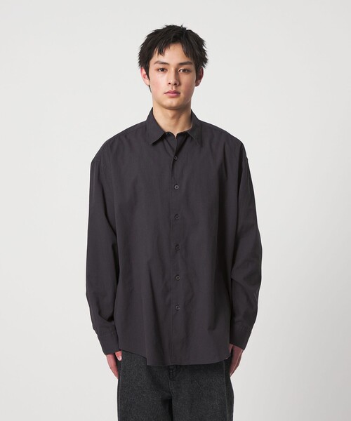 CITEN(シテン)の「<CITEN>コットンリネンオーバーシャツ(シャツ/ブラウス・メンズ・コバルトブルー/ブラック/ナチュラル・L/M)」の10枚目の写真