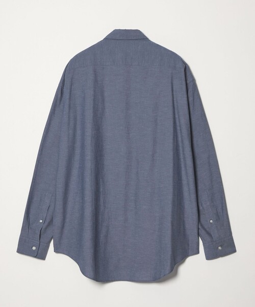CITEN(シテン)の「<CITEN>コットンリネンオーバーシャツ(シャツ/ブラウス・メンズ・コバルトブルー/ブラック/ナチュラル・L/M)」の14枚目の写真