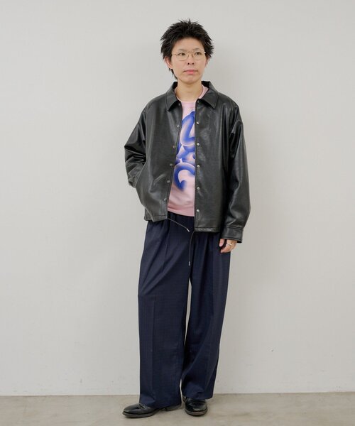 WHIMSIC(ウィムジック)の「⋆【WHIMSIC/SETUP対応/2サイズ展開】タックイージースラックス(その他パンツ・レディース・ブルー/ネイビー/ベージュ・2/1)」の4枚目の写真