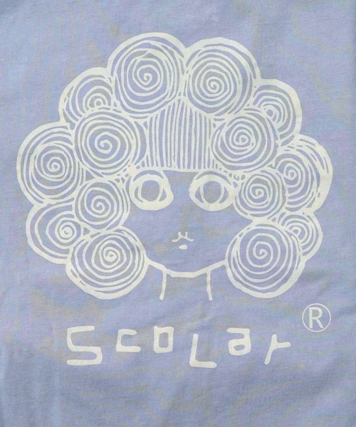 ScoLar（スカラー）の「ScoLar(スカラー) スカラーちゃん柄ヴィンテージ風パーカー（パーカー・レディース・ブルー/ブラック・MEDIUM）」の16枚目の写真