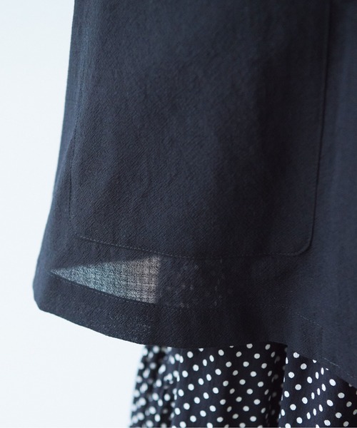 yuni(ユニ )の「sheer summer Wool-Polyester Voil tailored ジャケット(テーラードジャケット・レディース・ブラック/グリーン・FREE)」の19枚目の写真