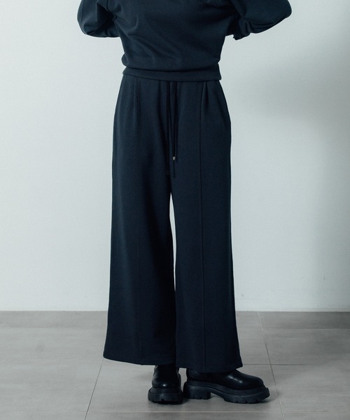 CITY TOKYO（シティトウキョウ）の「【CITY TOKYO/シティートウキョウ】スウェットワイドパンツ（その他パンツ・レディース・ダークグレー/ライトグレー・2/1）」の2枚目の写真