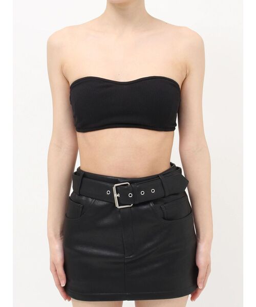 EVRIS(エヴリス)の「リブブラトップ(キャミソール・レディース・ブラック/ホワイト・SMALL/MEDIUM)」の4枚目の写真