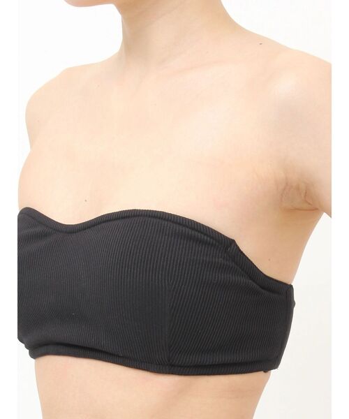 EVRIS(エヴリス)の「リブブラトップ(キャミソール・レディース・ブラック/ホワイト・SMALL/MEDIUM)」の8枚目の写真