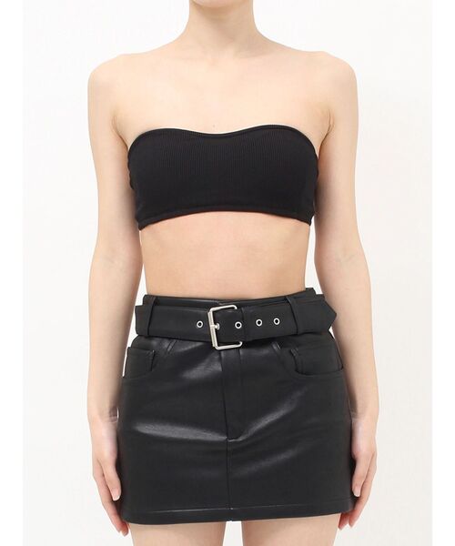 EVRIS(エヴリス)の「リブブラトップ(キャミソール・レディース・ブラック/ホワイト・SMALL/MEDIUM)」の11枚目の写真