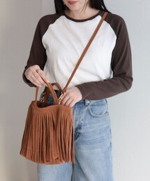 fredy emue | 【AULENTTI/オーレンティ】 フリンジミニトートバッグ(ショルダーバッグ)