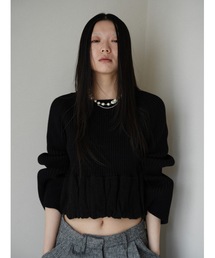 bell sleeve balloon knit