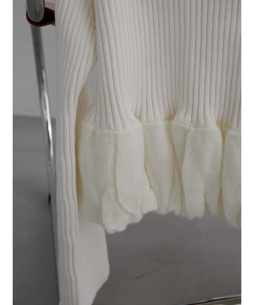 Katrin TOKYO(カトリーントーキョー)の「bell sleeve balloon knit(ニット/セーター・レディース・アイボリー/ブラック・XS/FREE)」の7枚目の写真