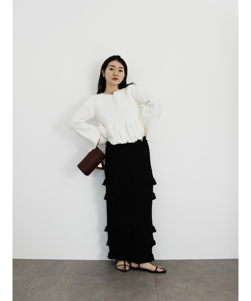 Katrin TOKYO(カトリーントーキョー)の「bell sleeve balloon knit(ニット/セーター・レディース・アイボリー/ブラック・XS/FREE)」の10枚目の写真