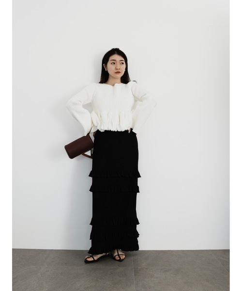 Katrin TOKYO(カトリーントーキョー)の「bell sleeve balloon knit(ニット/セーター・レディース・アイボリー/ブラック・XS/FREE)」の11枚目の写真