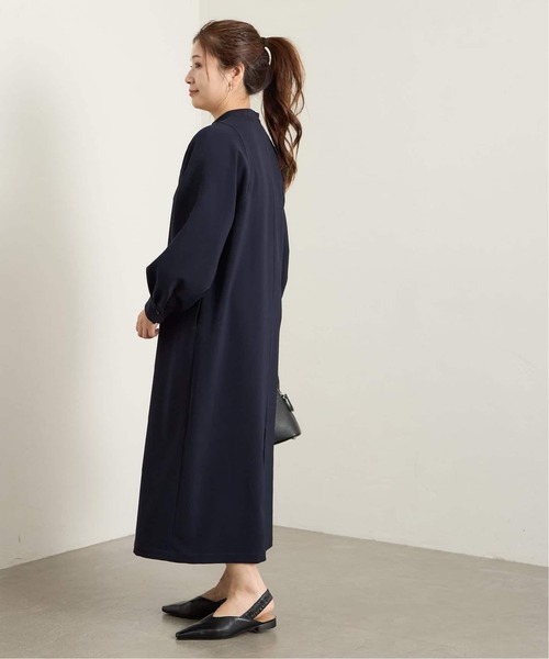 JOURNAL STANDARD（ジャーナルスタンダード）の「《WEB限定追加2》ダブルクロスロングワンピース（ワンピース・レディース・ブラック/ネイビー・36/38）」の8枚目の写真