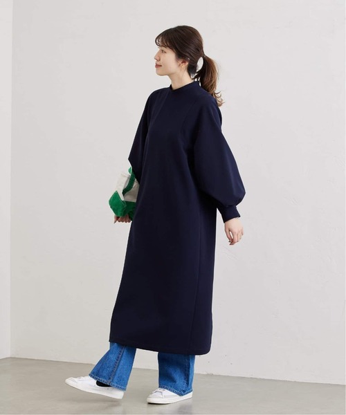 JOURNAL STANDARD（ジャーナルスタンダード）の「《WEB限定追加2》ダブルクロスロングワンピース（ワンピース・レディース・ブラック/ネイビー・36/38）」の11枚目の写真