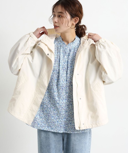 studio CLIP（スタディオクリップ）の「【撥水】ドルマンスリーブマウンテンパーカー（マウンテンパーカー・レディース・アイボリー/ベージュ・FREE）」の3枚目の写真