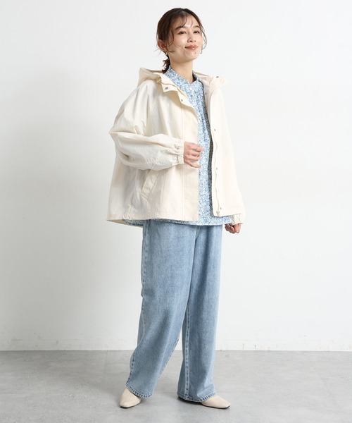 studio CLIP（スタディオクリップ）の「【撥水】ドルマンスリーブマウンテンパーカー（マウンテンパーカー・レディース・アイボリー/ベージュ・FREE）」の5枚目の写真