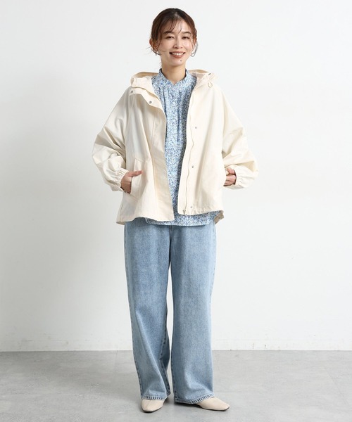 studio CLIP（スタディオクリップ）の「【撥水】ドルマンスリーブマウンテンパーカー（マウンテンパーカー・レディース・アイボリー/ベージュ・FREE）」の6枚目の写真