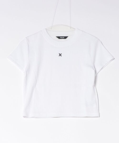 Hurley (ハーレー)の「Hurley/ハーレー 半袖 Tシャツ レディース RIB MINI SHORTS SLEEVE WCSS261023(Tシャツ/カットソー・レディース・ホワイト/ブラック/アッシュ・M)」の8枚目の写真